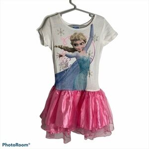 Disney Frozen Elsa Tulle Tutu Dress Medium Girls